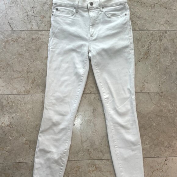 white GAP skinny stretch jeggings jeans size 28s